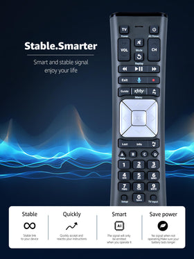PZL XR11 remote in use in a dim room for comfortable grip.