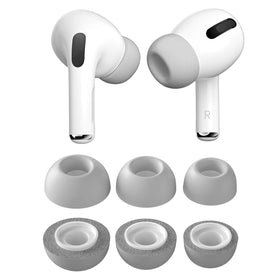 PZOZ memory foam ear tips for AirPods Pro small provide a snug, comfortable seal.