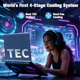 PZT dual-fans close-up reveals 5.12-inch fans delivering quiet, strong airflow.