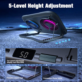 PZT universal fit for 12–17 inch laptops with anti-slip blocks.