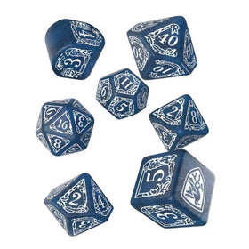 Q WORKSHOP Gryffindor dice set with gold engravings and glitter, ideal for dramatic rolls