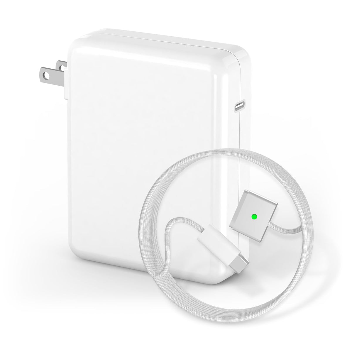 Qacxzer 140W MacBook Pro charger powers 16- and 14-inch models quickly.
