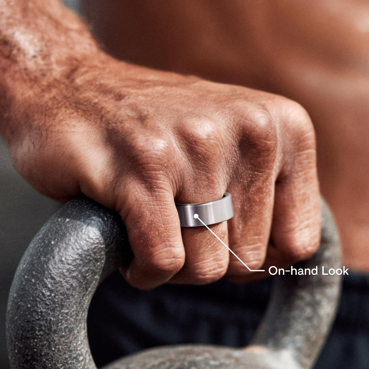 App interface shows health metrics and trends from the ring.