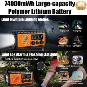 QAUYYW flashlight and reading lamp illuminated for reliable night use
