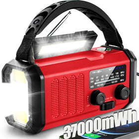 QAUYYW front view showing controls and NOAA dial, reliable alerts