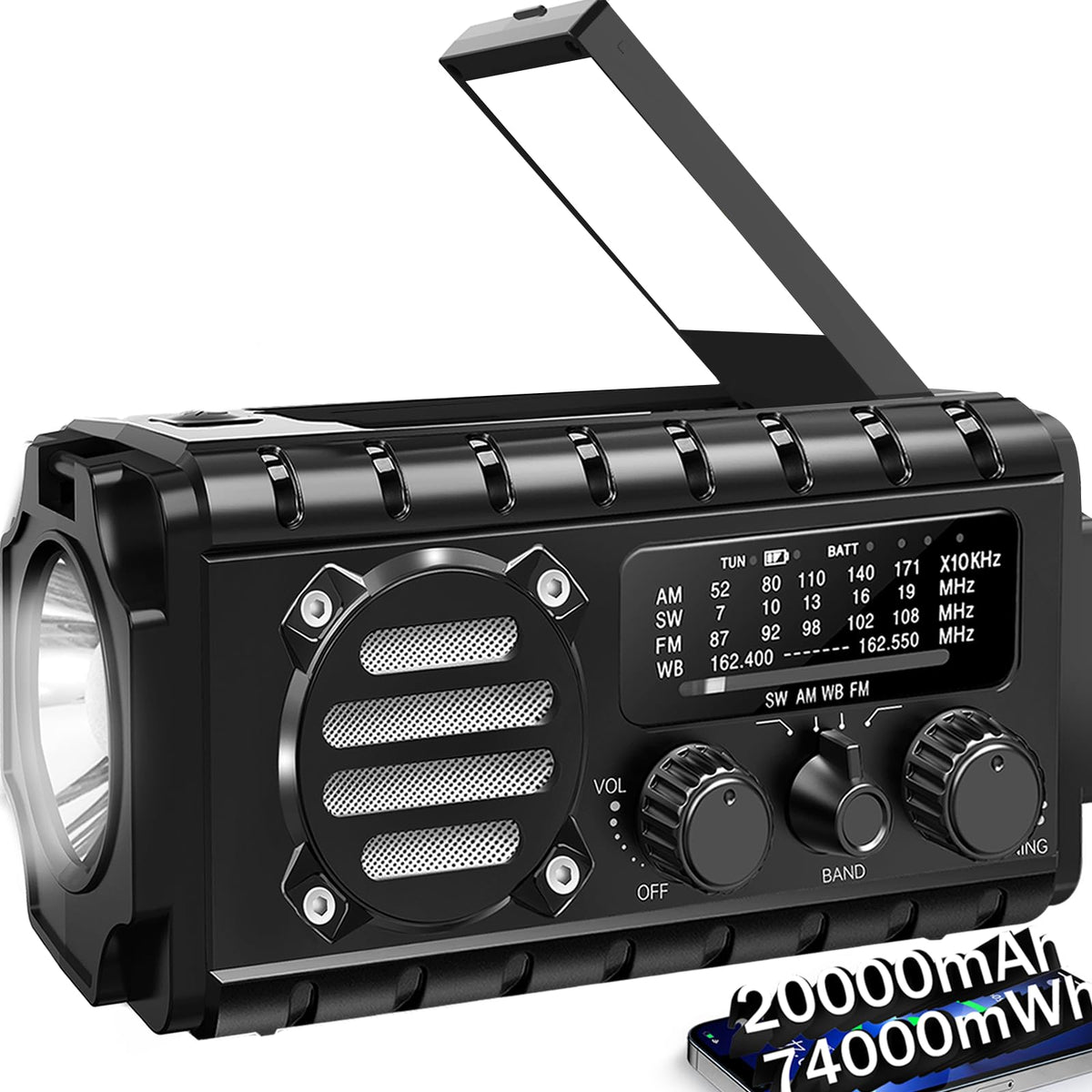 QAUYYW front view with antenna showing radio benefits and clear reception