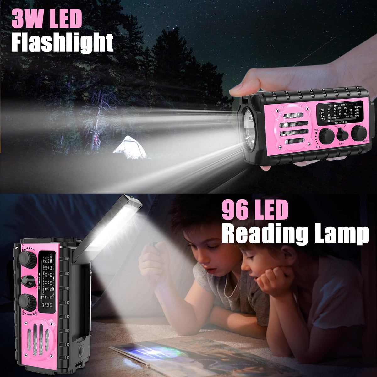 QAUYYW reading lamp and flashlight active providing bright light for night tasks