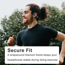 QAZITV side profile on head illustrating secure lightweight stability