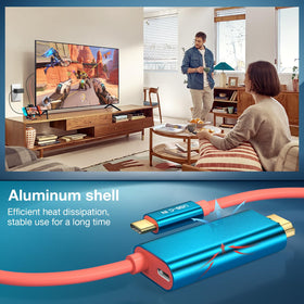 QCEs USB-C to HDMI cable is travel-friendly for on-the-go use.