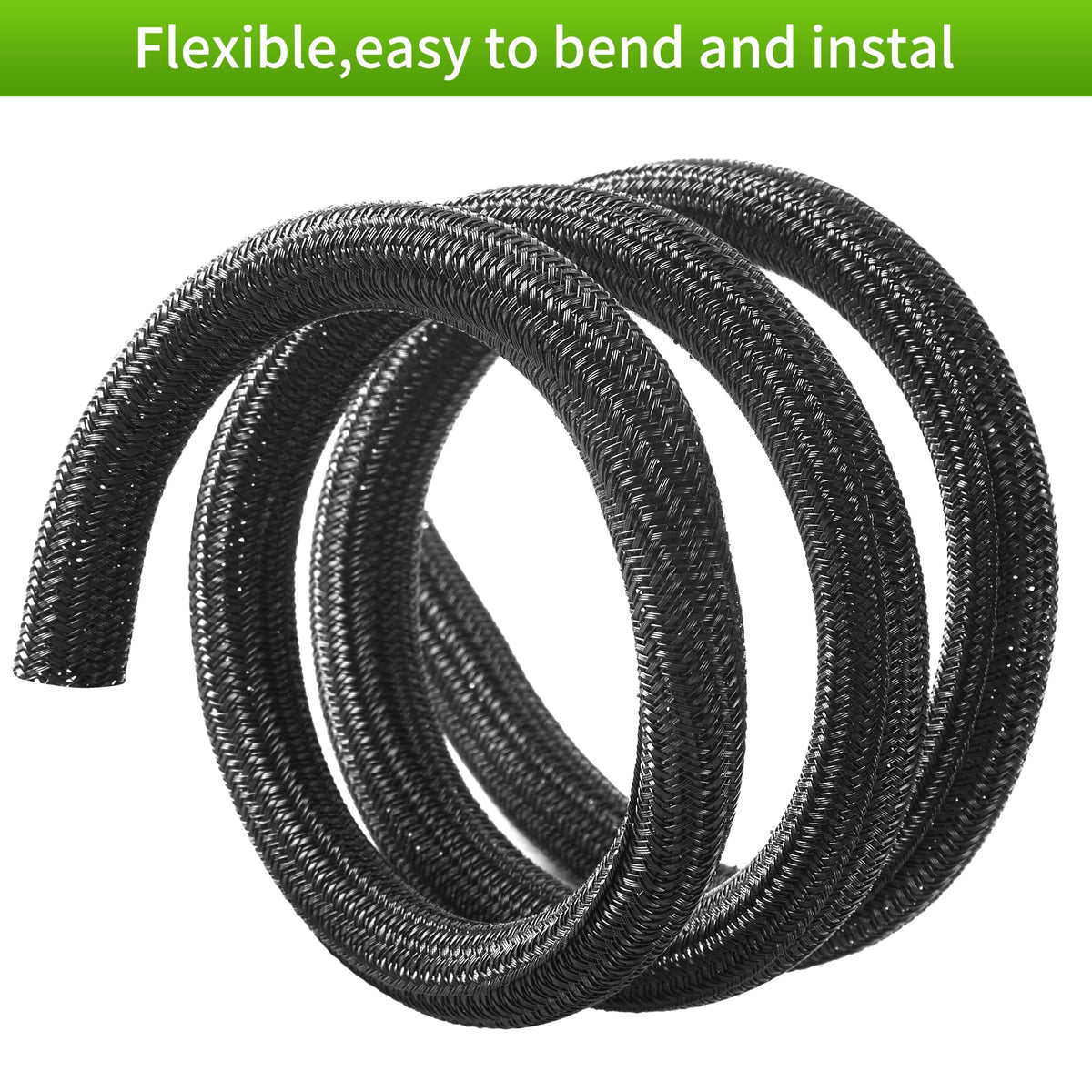 QCSIW pet protection cable sleeve guarding cords from chewing.