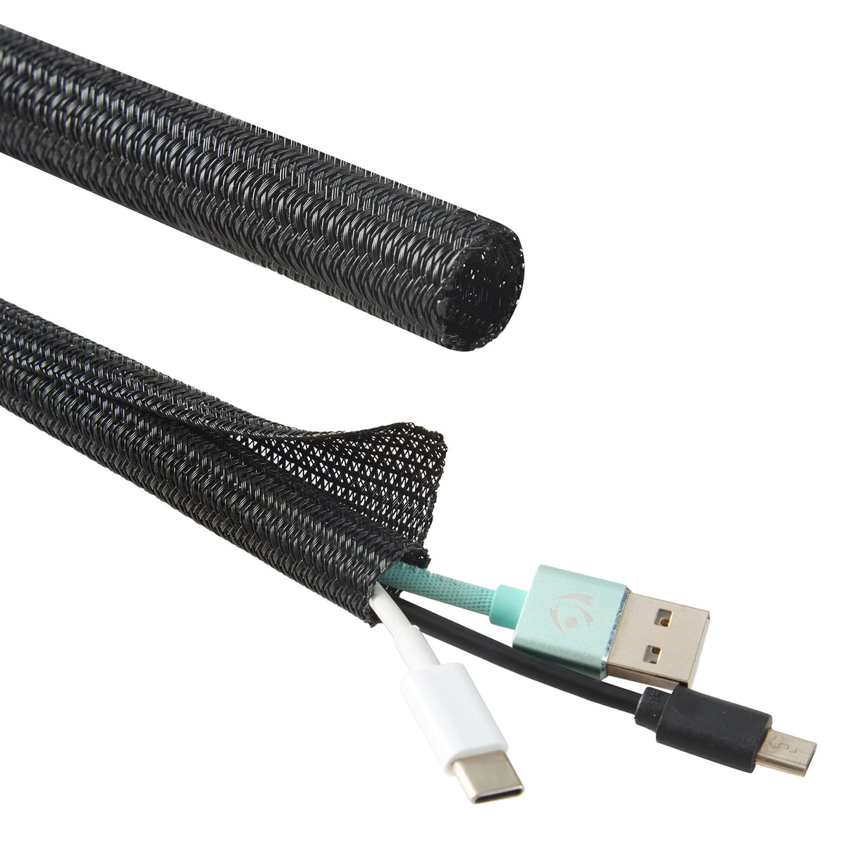 QCSIW durable braided sleeve reduces wear at connections.