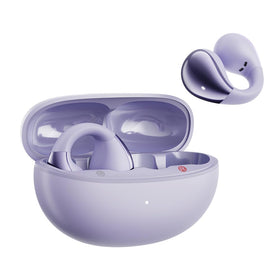 QCY Crossky C30 front view showing clip-on open-ear design and stylish matte finish for active wear