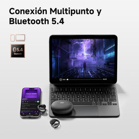 QCY Crossky C30 next to common objects showing compact size and portability