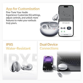 QCY Crossky C30S LDAC Hi-Res badge image, communicating high-resolution audio