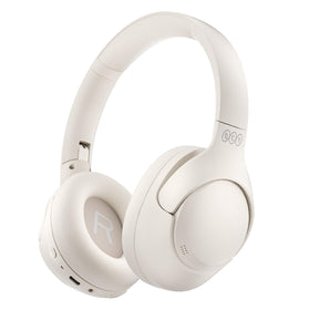 QCY H3 white front view showing design and comfort for travel