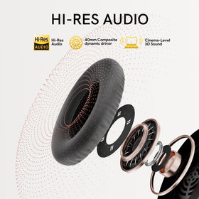 QCY H3 worn during commute showing noise isolation benefit in busy environments