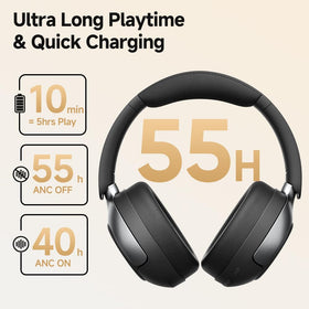 QCY H3 PRO offers up to 55 hours playback on a single charge