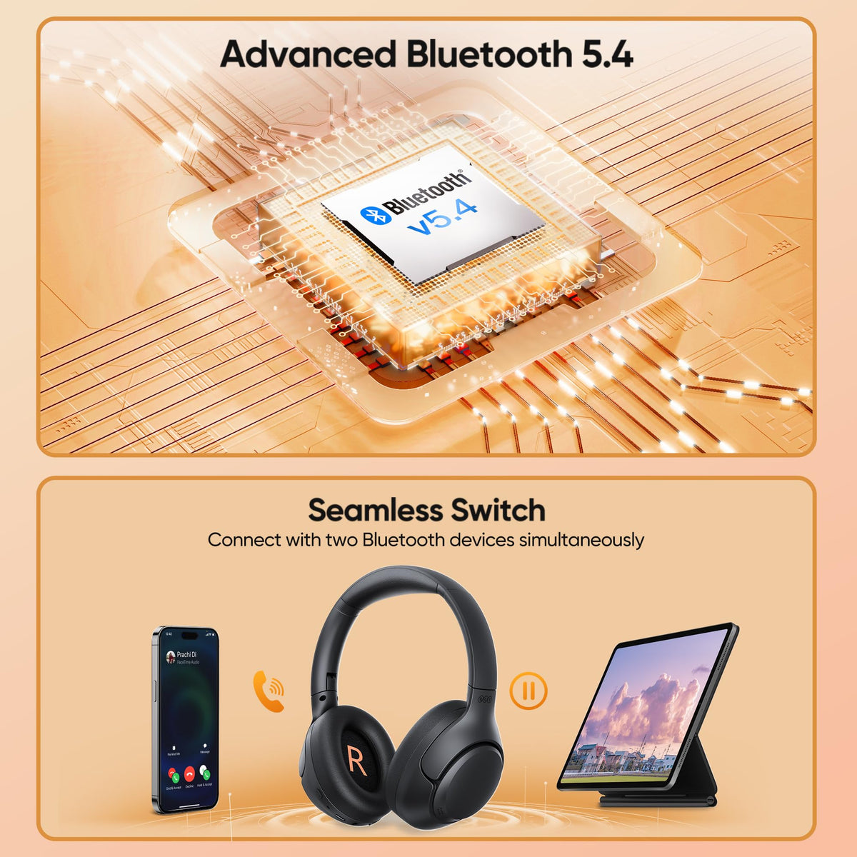 QCY H3 app EQ screen demonstrating customizable sound profiles via QCY app