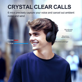 QCY H3 connected with 3.5mm cable for wired playback when battery is low