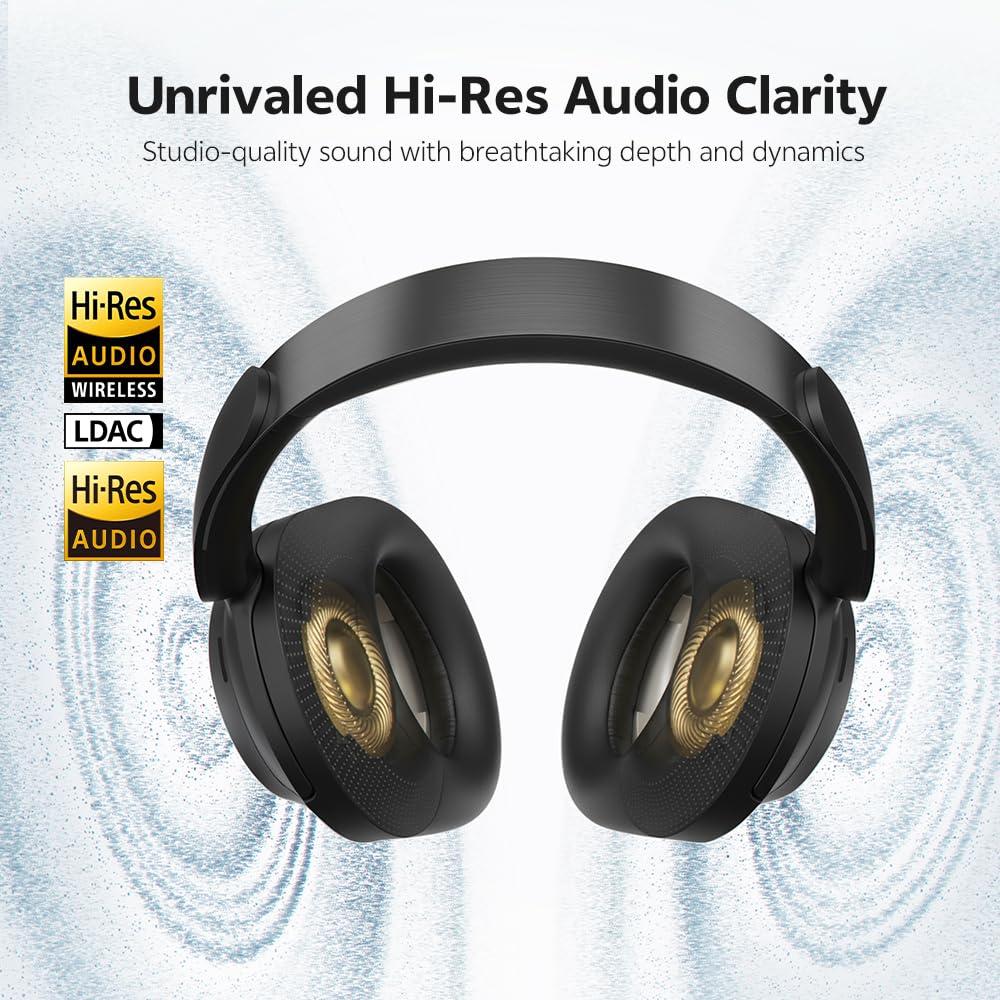 QCY H3S folded open view highlighting portability and storage benefit