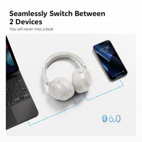 QCY H3S side profile folded to show portable storage and durable build
