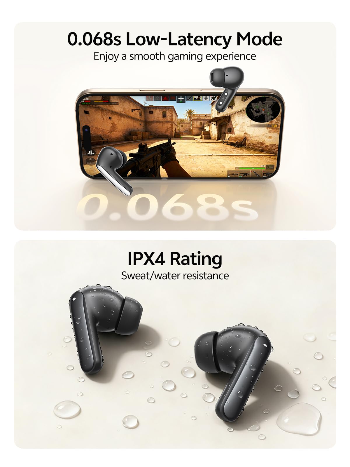 QCY MeloBuds N20 40-hour battery life for all-day listening
