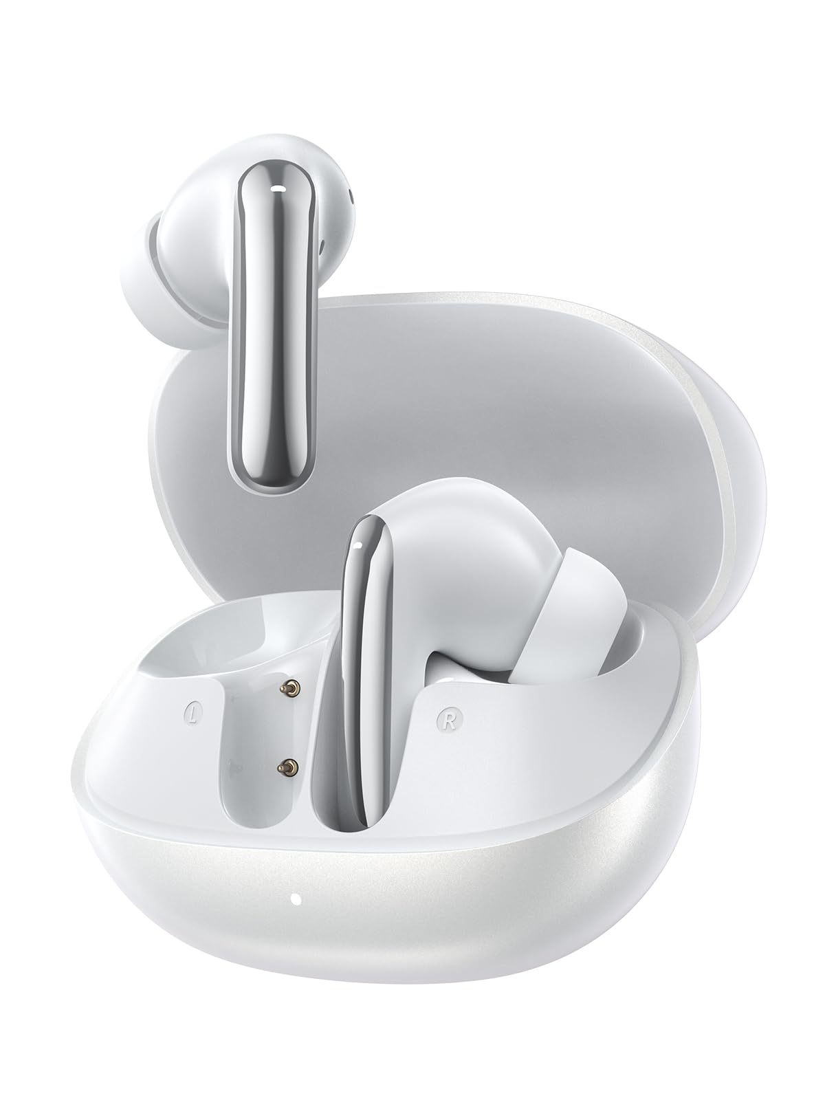 QCY MeloBuds N20 with ANC off, compact in-ear design for everyday listening.