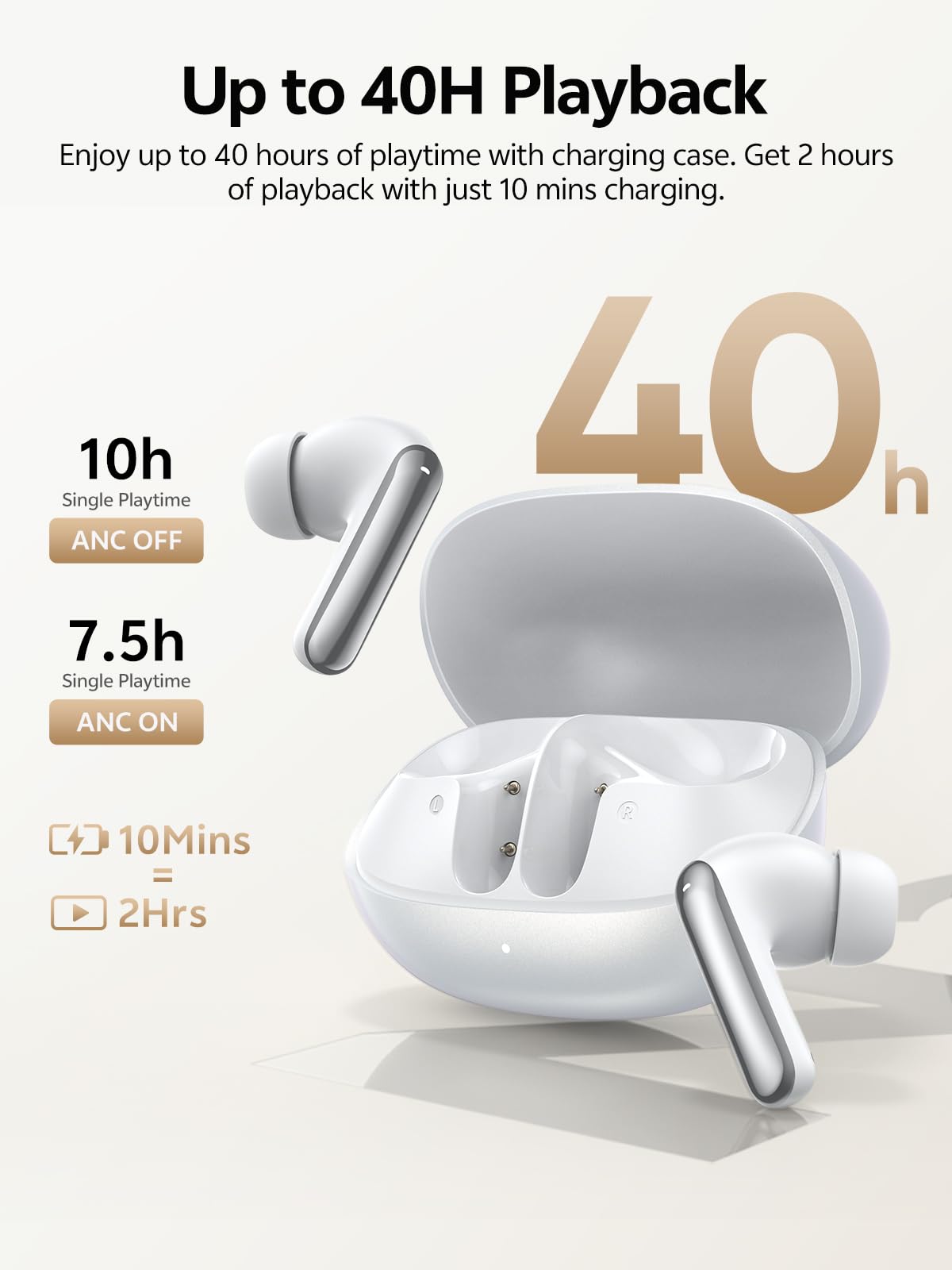 QCY MeloBuds N20 connected via Bluetooth 6.0 for seamless multi-device pairing.