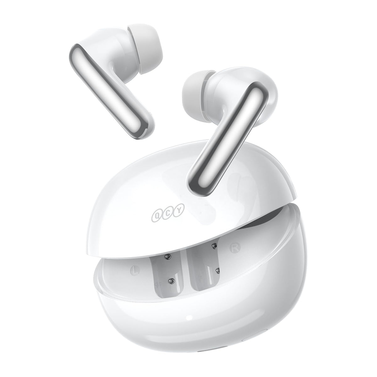 QCY MeloBuds N60 charging case front view for convenient on-the-go charging