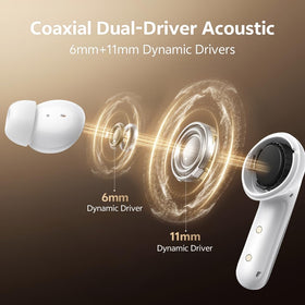 QCY MeloBuds N60 six-mic array highlights precise voice capture for calls