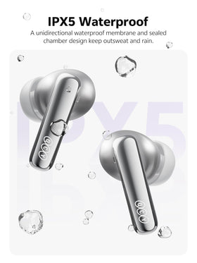 QCY MeloBuds N70 Bluetooth 6.0 multipoint for seamless device switching.