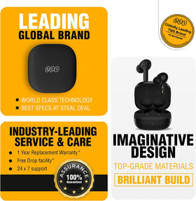 QCY T13 left earbud designed for immersive listening and comfort