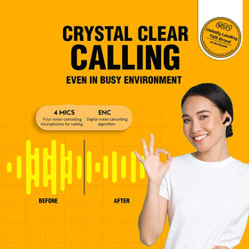 QCY T13 touch controls for easy playback and calls