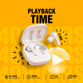 QCY T13 quick-charge in 5 minutes provides about an hour of use