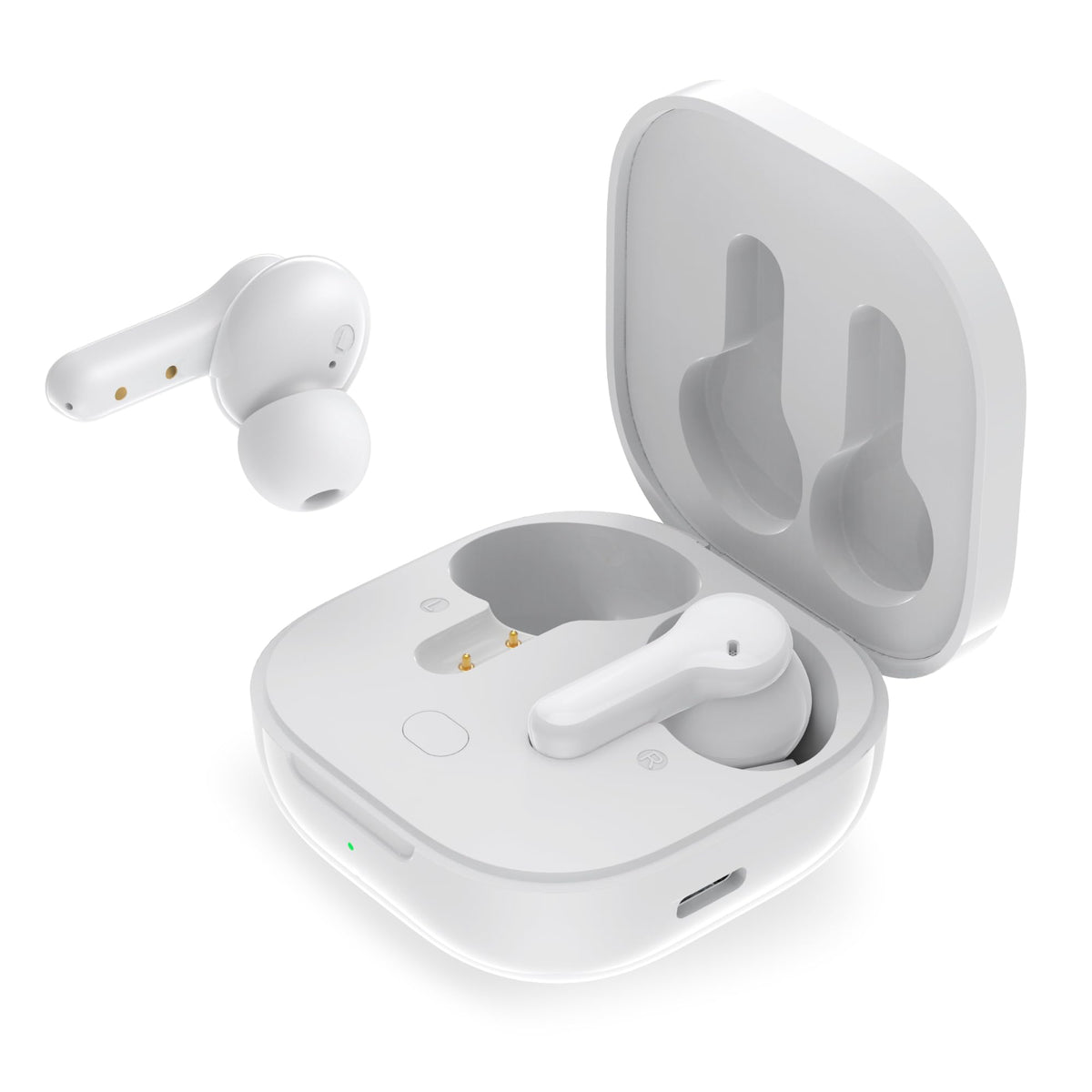 QCY T13 touch-control close-up, showcasing easy controls