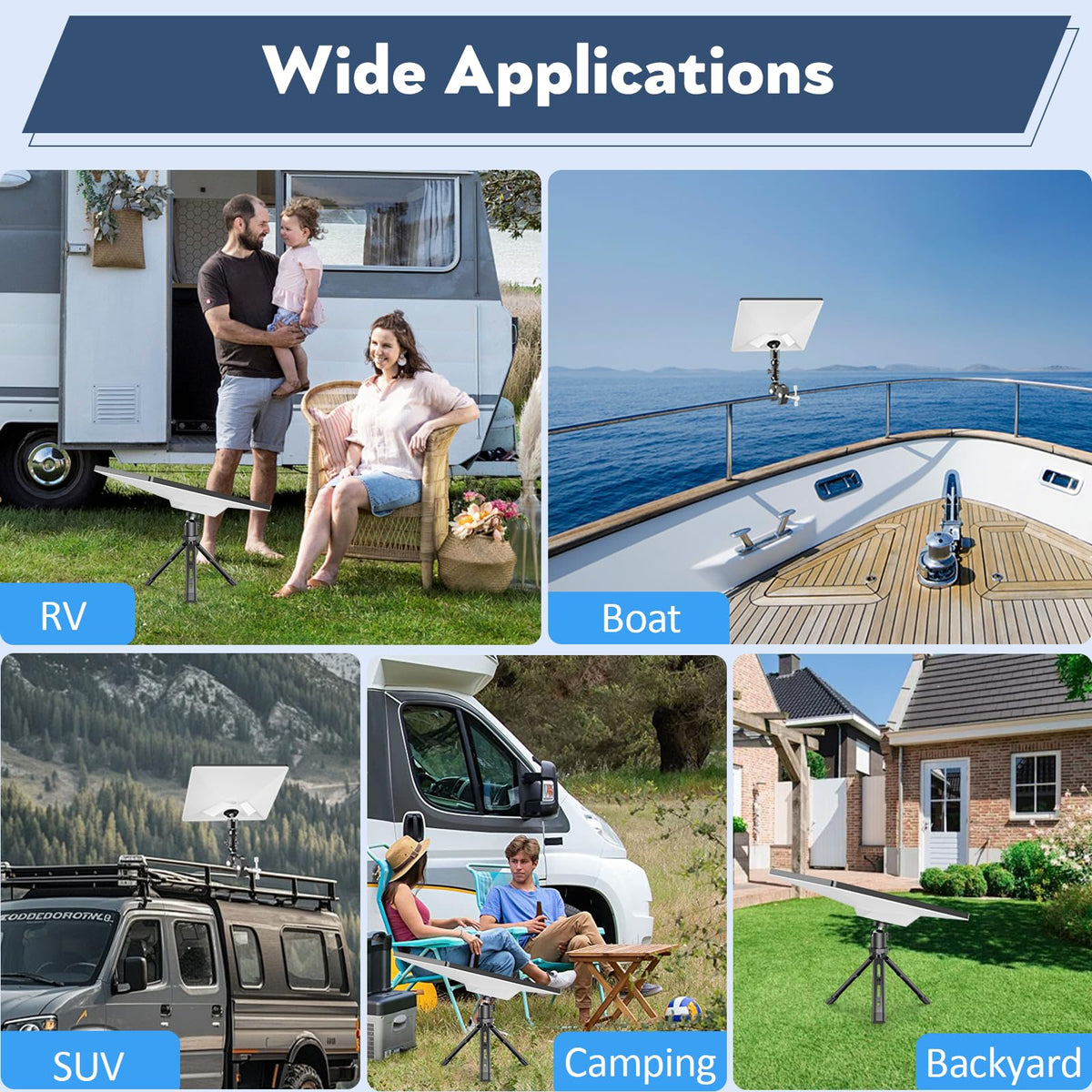 QDOJC Starlink Mini Travel kit fits backpacks for camping and RV trips