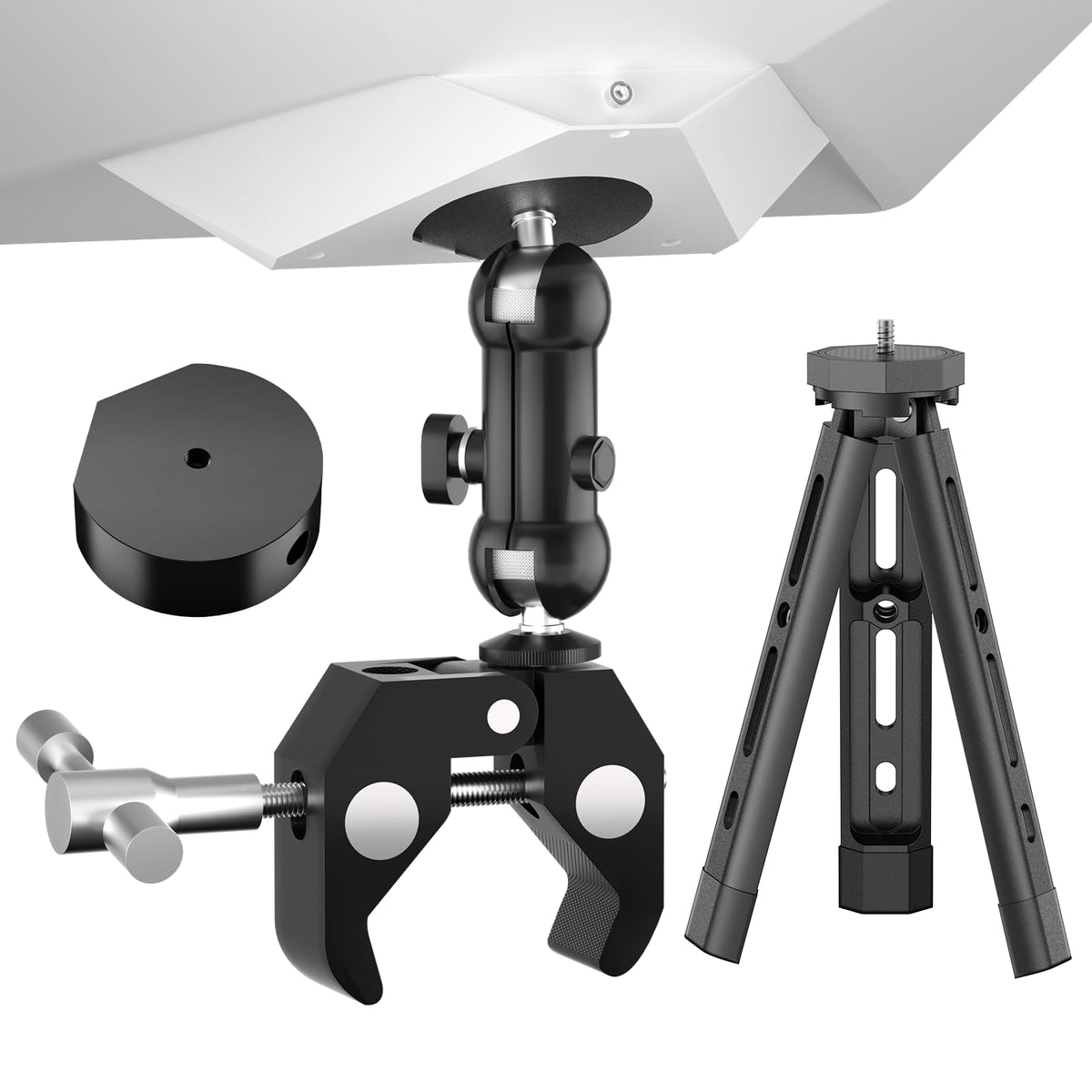 QDOJC Starlink Mini Tripod Stand close-up showing rugged aluminum build for durability
