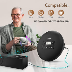 QDZ HOTT C204 with included earphones and AUX cable showing immediate out-of-the-box listening