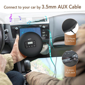 QDZ HOTT C204 inside a backpack displaying compact size for travel convenience