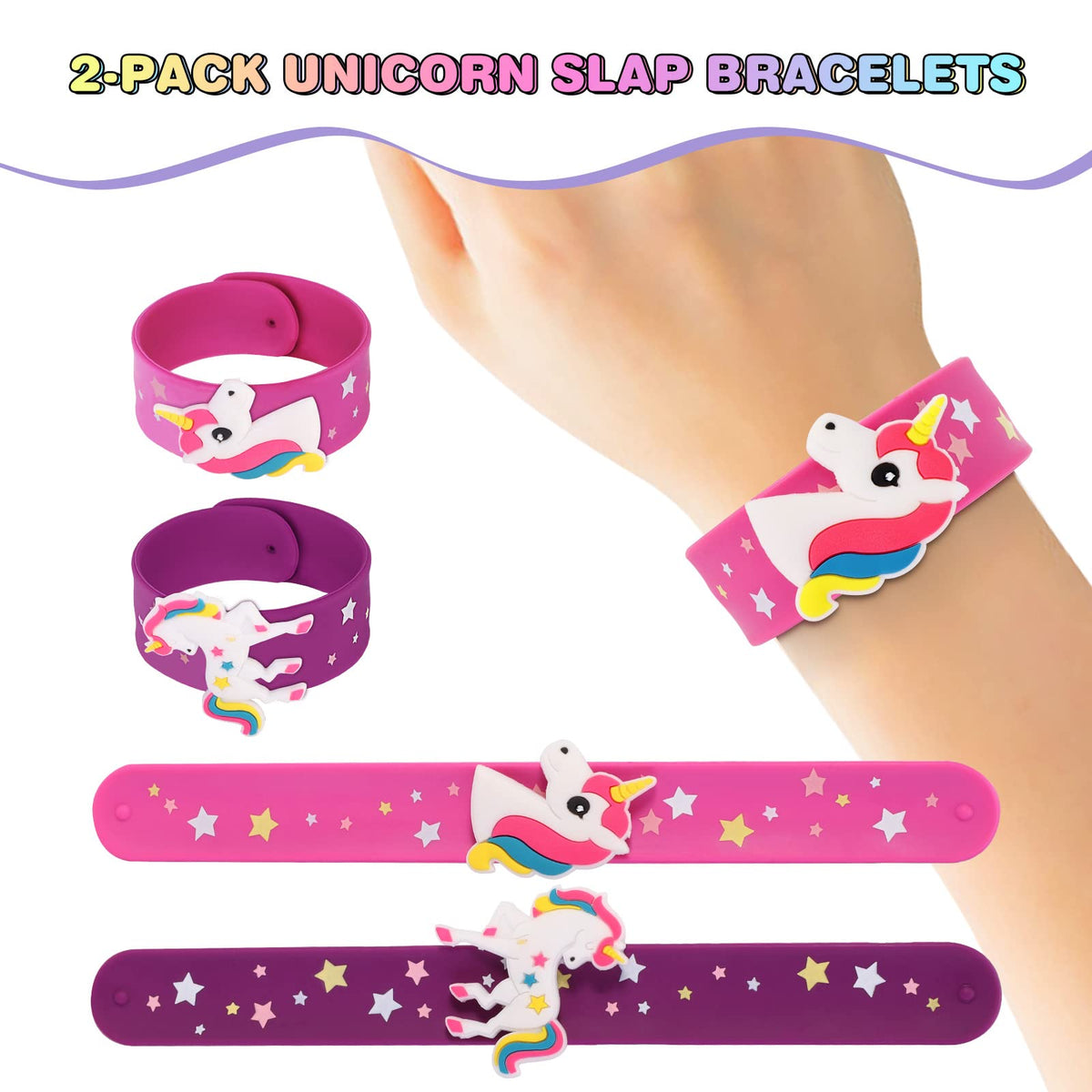 QearFun Unicorn Headphones built-in mic for clear online chats.