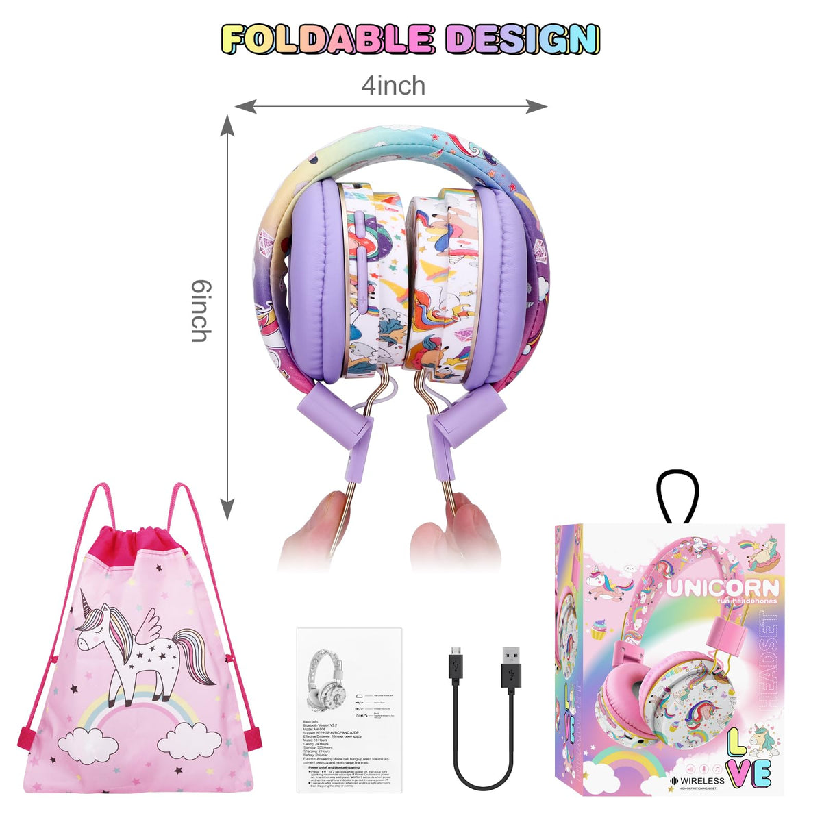 QearFun Unicorn Gift Set showcases unicorn accessories.
