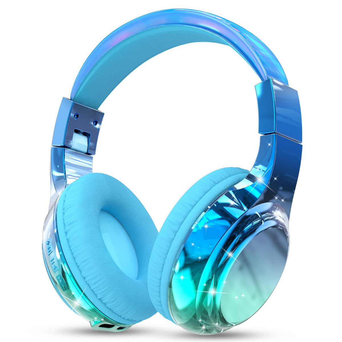 QearFun Kids headphones in Deep Universe Black for immersive study and play