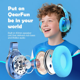 QearFun foldable design with wired mode for reliable backup listening