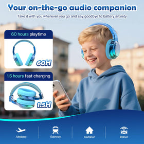 QearFun Kids headphones in Unicorn Pink spark imagination and safe listening