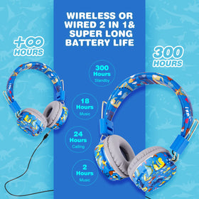 QearFun dinosaur headphones in travel bag ready for car trips