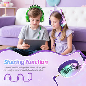 QearFun Headphones folded for travel; compact and portable