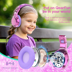 QearFun Bluetooth 5.3 headset offers clear calls for classes and video chats.