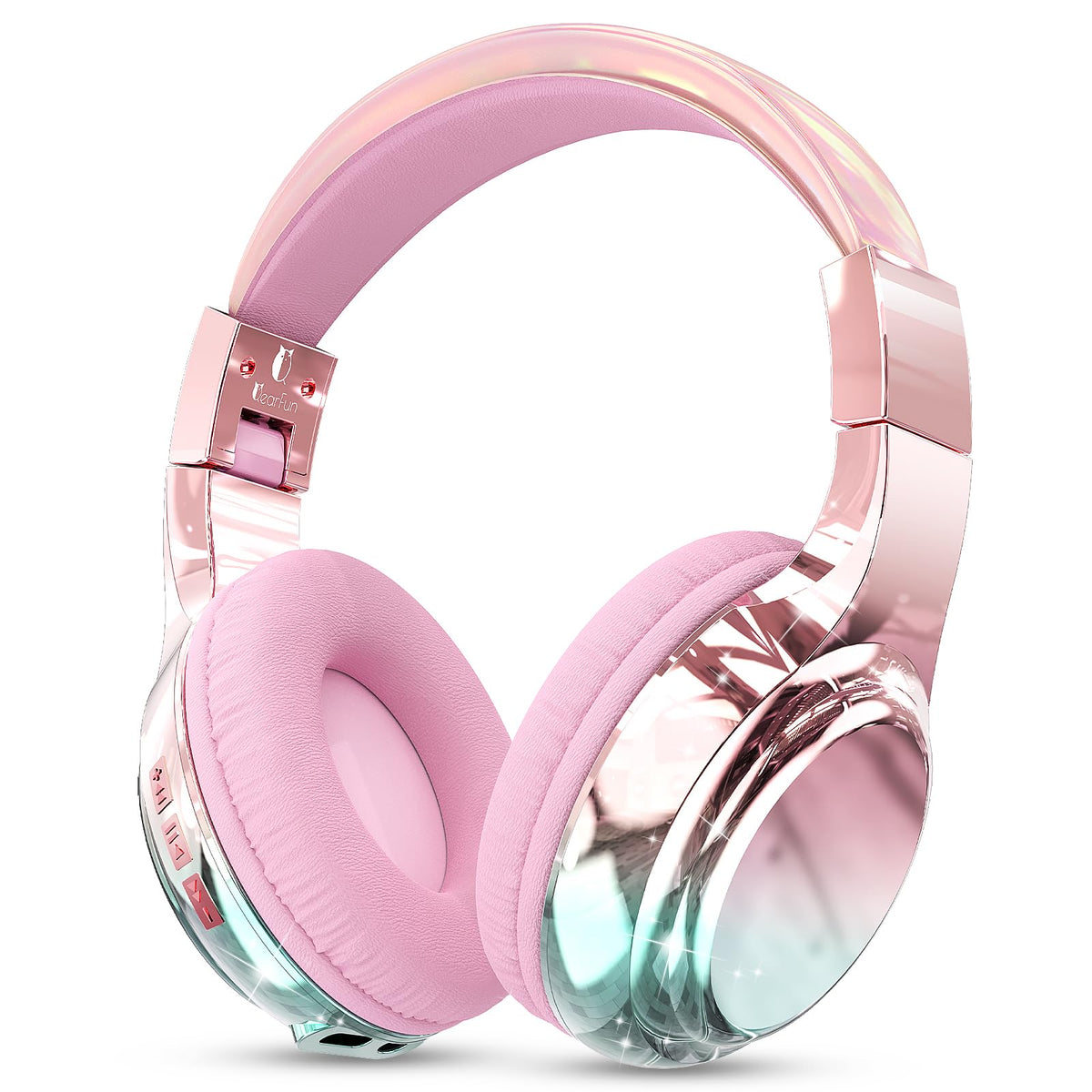 QearFun Kids Bluetooth Headphones Deep Universe Black with immersive sound