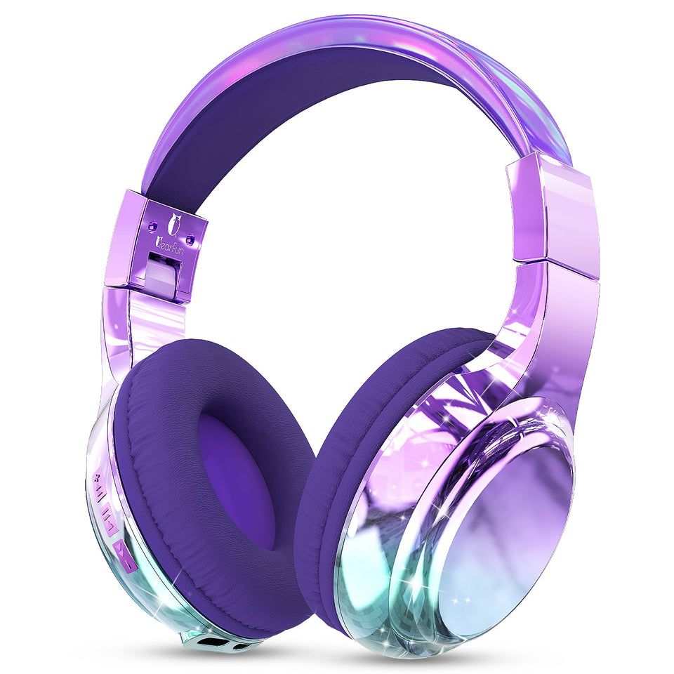 QearFun Kids headphones in Deep Universe Black offer a bold design for imaginative play.