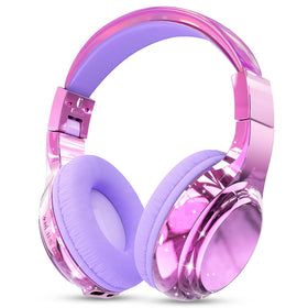 QearFun kids Bluetooth headphones Deep Universe Black deliver immersive sound for school use.